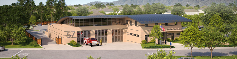 City of San Rafael Fire Station Design by Mary McGrath
